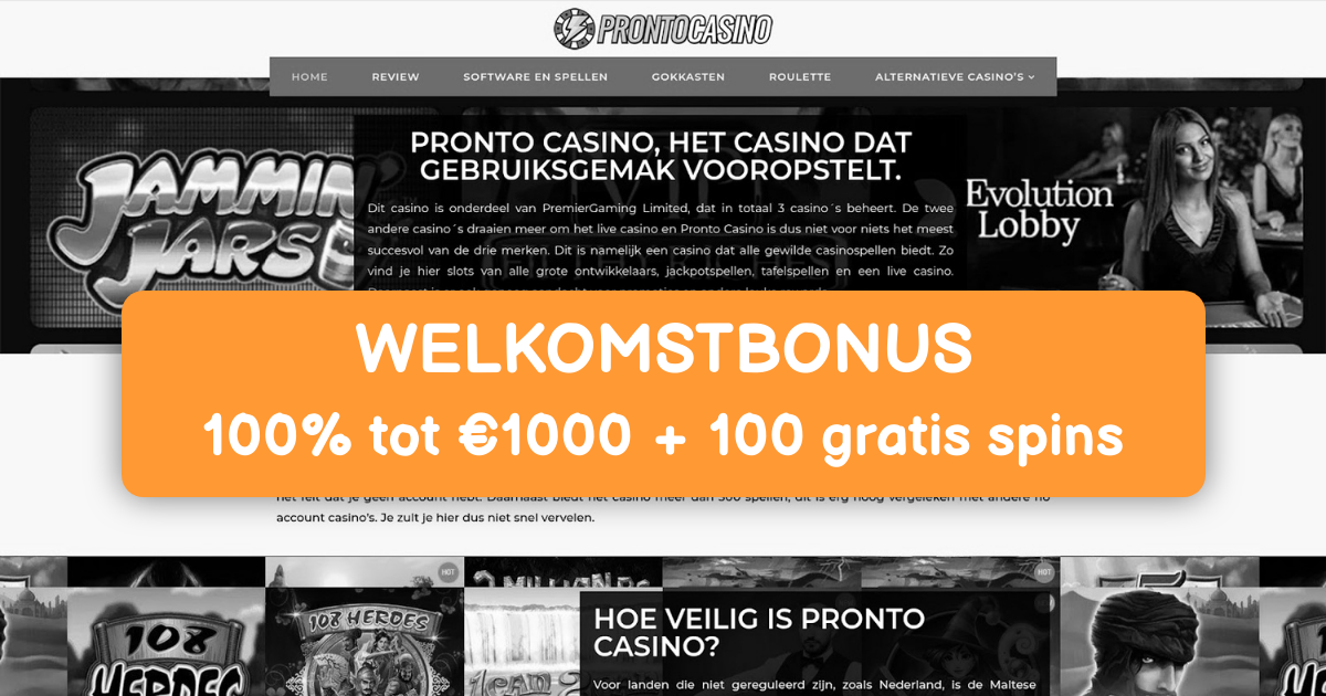 Pronto Casino: Beste Online Slots in Nederland